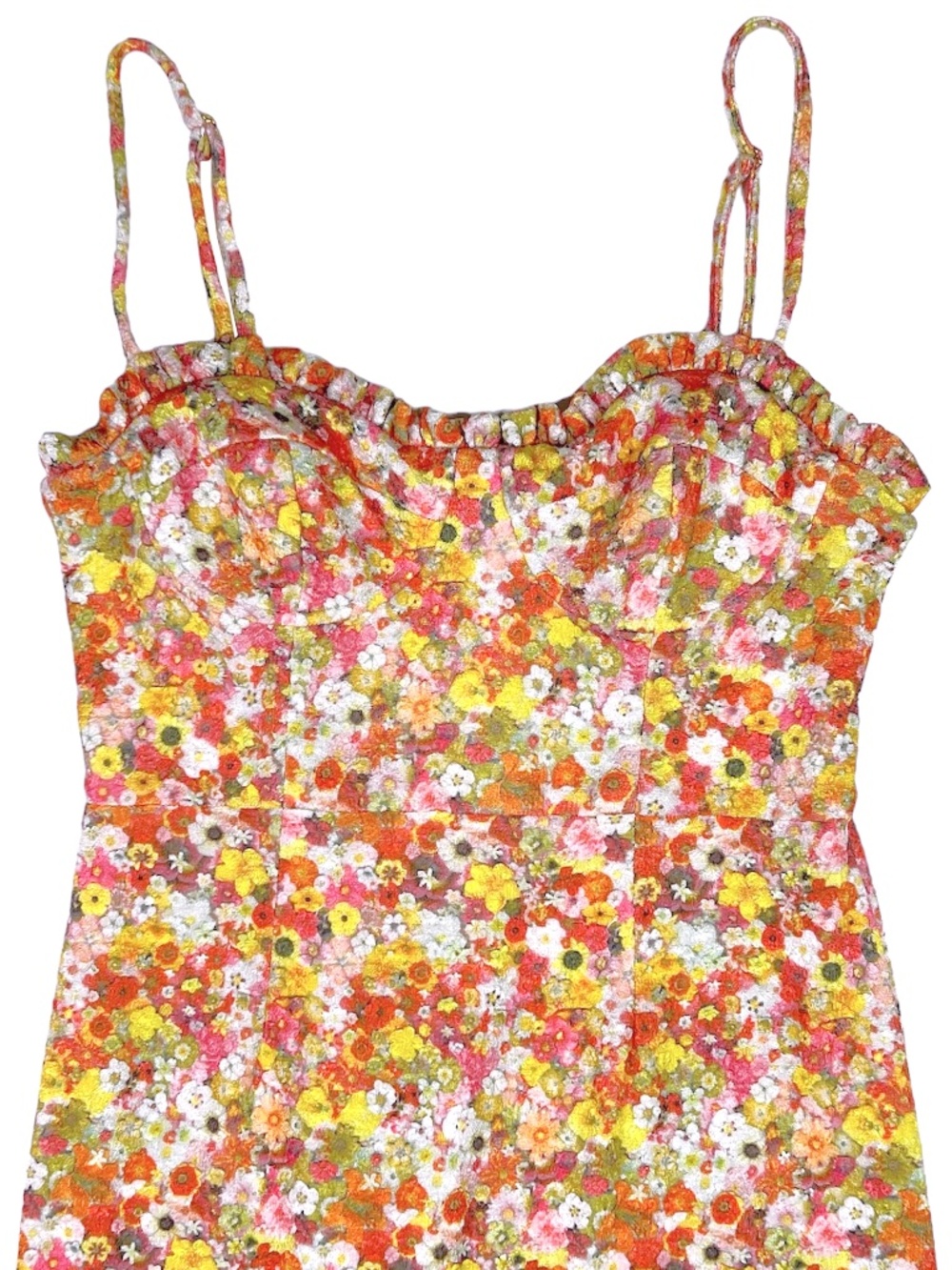 Anthropologie Hutch Selene Bustier Floral Midi Dress Size Small - Picture 5 of 13